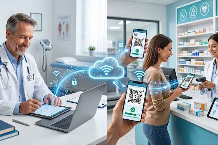 Prescrição digital cresce 87% no Brasil entre 2022 e 2025